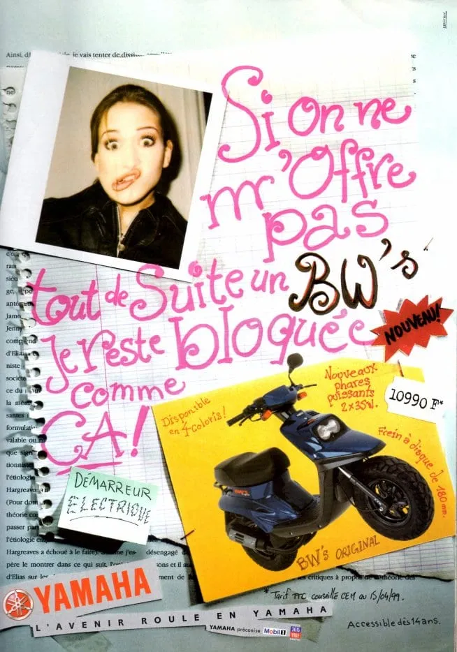 Publicités de MBK Booster et YAMAHA BW’s